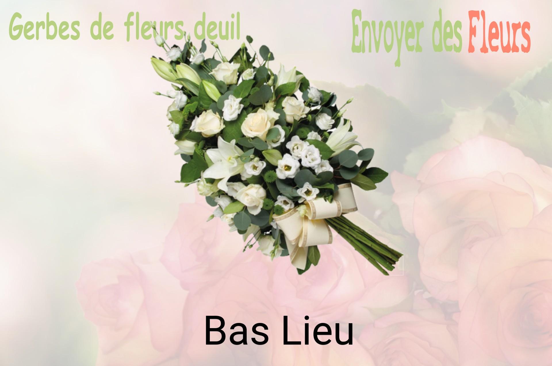 Gerbe de fleurs de deuil livrée à Bas-Lieu